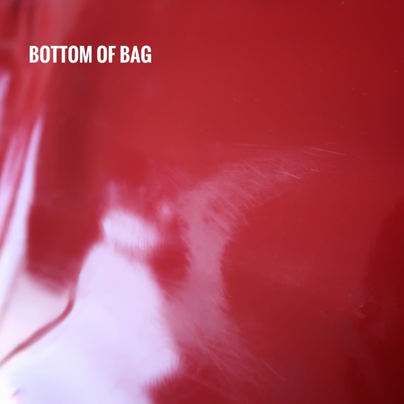 Victoria’s Secret Vinyl Bag w Bow Decor - Picture 7 of 10